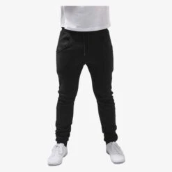 Build Your Brand BY013 - Heavy Deep Crotch Sweatpants