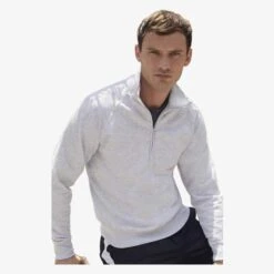 FRUIT OF THE LOOM 62-158-0 - Lightweight Zip Neck Sweat