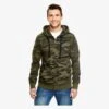 8615 - Full Zip Camo Hooded Fleece Jacket