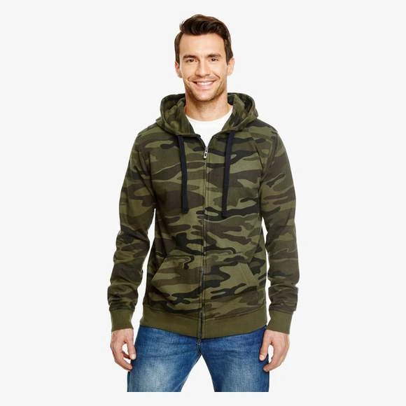 8615 - Full Zip Camo Hooded Fleece Jacket 3 8615 - Full Zip Camo Hooded Fleece Jacket