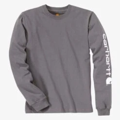 Carhartt Ek231 - T-shirt Logo Manches Longues