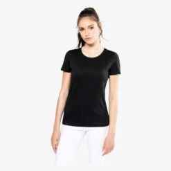 PK301 - T-shirt Supima® Col Rond Manches Courtes Femme