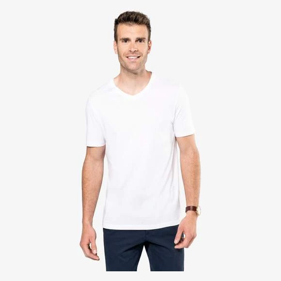PK304 - T-shirt Supima® Col V Manches Courtes Homme 3 PK304 - T-shirt Supima® Col V Manches Courtes Homme