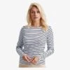 AQ071 - T-shirt Marinière « Coastal » Femme à Manches Longues -Karioact Boutique aHR0cDovL21lZGlhMi5kZXNpZ25wYXJ0bmVyLmZyL2MvcC1NVC8xNjg3Mi5qcGc