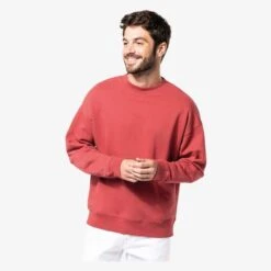 KARIBAN K4032 - Sweat-shirt écoresponsable Oversize à Col Rond Unisexe