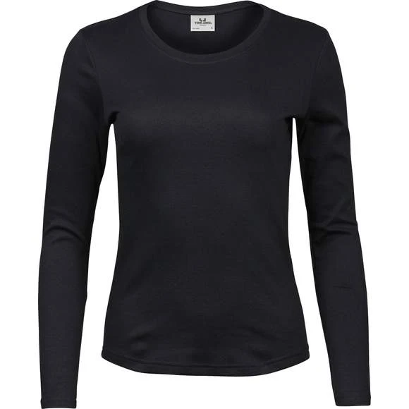 590 - Ladies LS Interlock T-Shirt 4 590 - Ladies LS Interlock T-Shirt – Image 2