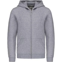 KARIBAN K455 - Sweat-shirt Capuche Zippé Enfant -Karioact Boutique aHR0cDovL21lZGlhMi5kZXNpZ25wYXJ0bmVyLmZyL2MvcC82ODU1LzY4NTUtMzY3Mi0xLmpwZw