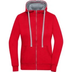 James & Nicholson JN962 - Ladies' Lifestyle Zip-Hoody -Karioact Boutique aHR0cDovL21lZGlhMi5kZXNpZ25wYXJ0bmVyLmZyL2MvcC83ODU1Lzc4NTUtMTA4OTAtMS5qcGc