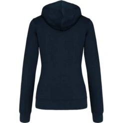KARIBAN K467 - Sweat-shirt Zippé Capuche Contrastée Femme -Karioact Boutique aHR0cDovL21lZGlhMi5kZXNpZ25wYXJ0bmVyLmZyL2MvcC84NjI2Lzg2MjYtNTQwNy0yLmpwZw