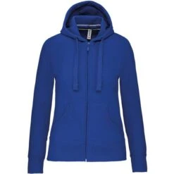 KARIBAN K464 - Sweat-shirt Zippé Capuche Femme -Karioact Boutique aHR0cDovL21lZGlhMi5kZXNpZ25wYXJ0bmVyLmZyL2MvcC84NjI3Lzg2MjctMTM4My0xLmpwZw