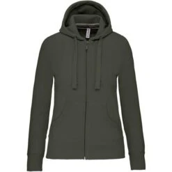 KARIBAN K464 - Sweat-shirt Zippé Capuche Femme -Karioact Boutique aHR0cDovL21lZGlhMi5kZXNpZ25wYXJ0bmVyLmZyL2MvcC84NjI3Lzg2MjctMzY3MC0xLmpwZw