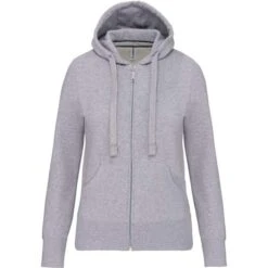KARIBAN K464 - Sweat-shirt Zippé Capuche Femme -Karioact Boutique aHR0cDovL21lZGlhMi5kZXNpZ25wYXJ0bmVyLmZyL2MvcC84NjI3Lzg2MjctMzY3Mi0xLmpwZw