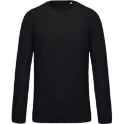 KARIBAN K480 - Sweat-shirt BIO Col Rond Manches Raglan Homme -Karioact Boutique aHR0cDovL21lZGlhMi5kZXNpZ25wYXJ0bmVyLmZyL2MvcC8xMDU3OS8xMDU3OS0xNTIwLTEuanBn