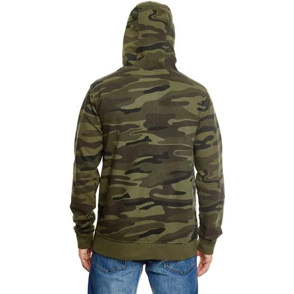 8615 - Full Zip Camo Hooded Fleece Jacket 5 8615 - Full Zip Camo Hooded Fleece Jacket – Image 3