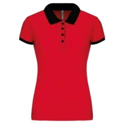 KARIBAN K259 - Polo Piqué Bicolore Femme -Karioact Boutique aHR0cDovL21lZGlhMi5kZXNpZ25wYXJ0bmVyLmZyL2MvcC8xNDQ5OC8xNDQ5OC0xMjY2LTEuanBn