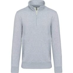 KARIBAN K487 - Sweat-shirt Col Zippé -Karioact Boutique aHR0cDovL21lZGlhMi5kZXNpZ25wYXJ0bmVyLmZyL2MvcC8xNDU1NC8xNDU1NC0zNjcyLTEuanBn