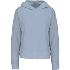 KARIBAN K494 - Sweat-shirt Capuche Lounge Bio Femme -Karioact Boutique aHR0cDovL21lZGlhMi5kZXNpZ25wYXJ0bmVyLmZyL2MvcC8xNDU2MS8xNDU2MS0xOTczMC0xLmpwZw