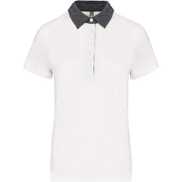 KARIBAN K261 - Polo Jersey Bicolore Femme 12 KARIBAN K261 - Polo Jersey Bicolore Femme – Image 10