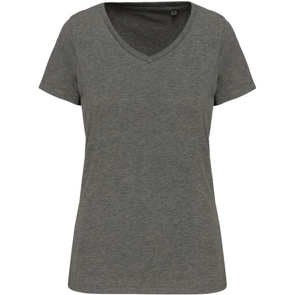 KARIBAN K3003 - T-shirt Supima® Col V Manches Courtes Femme 6 KARIBAN K3003 - T-shirt Supima® Col V Manches Courtes Femme – Image 4