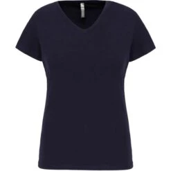 KARIBAN K3015 - T-shirt Col V Manches Courtes Femme -Karioact Boutique aHR0cDovL21lZGlhMi5kZXNpZ25wYXJ0bmVyLmZyL2MvcC8xNDUxOS8xNDUxOS0xMjYxLTEuanBn