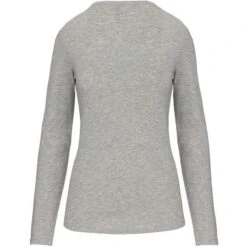 KARIBAN K3017 - T-shirt Col Rond Manches Longues Femme -Karioact Boutique aHR0cDovL21lZGlhMi5kZXNpZ25wYXJ0bmVyLmZyL2MvcC8xNDUyMS8xNDUyMS0xNjU4Ny0yLmpwZw