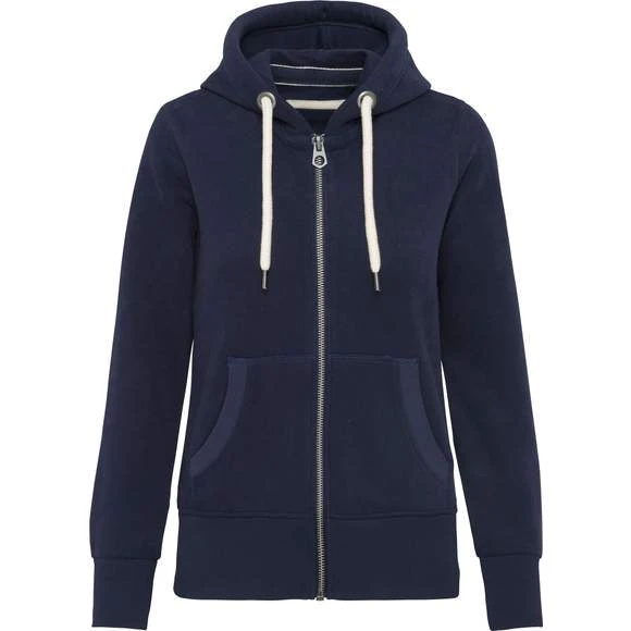 KARIBAN KV2307 - Sweat-shirt Vintage Zippé à Capuche Femme 19 KARIBAN KV2307 - Sweat-shirt Vintage Zippé à Capuche Femme – Image 17