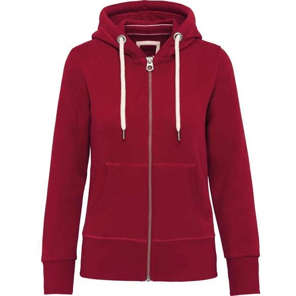 KARIBAN KV2307 - Sweat-shirt Vintage Zippé à Capuche Femme 8 KARIBAN KV2307 - Sweat-shirt Vintage Zippé à Capuche Femme – Image 6