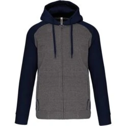 PROACT PA380 - Veste Molleton Zippée Capuche Bicolore Unisexe -Karioact Boutique aHR0cDovL21lZGlhMi5kZXNpZ25wYXJ0bmVyLmZyL2MvcC8xNTA0MC8xNTA0MC0xNjk1MS0xLmpwZw