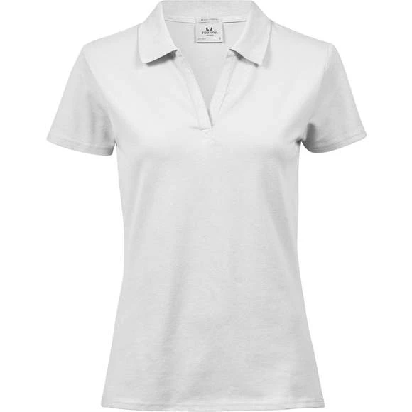 1409 - Women's Luxury Stretch V-neck Polo 4 1409 - Women's Luxury Stretch V-neck Polo – Image 2