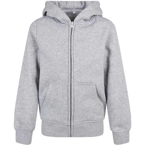 Build Your Brand BY188 - Kids Organic Basic Zip Hoody 8 Build Your Brand BY188 - Kids Organic Basic Zip Hoody – Image 6