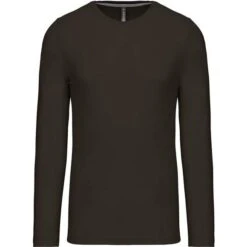 KARIBAN K359 - T-shirt Homme Manches Longues Encolure Ronde -Karioact Boutique aHR0cDovL21lZGlhMi5kZXNpZ25wYXJ0bmVyLmZyL2MvcC8zNjI5LzM2MjktMzY3MC0xLmpwZw