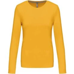 KARIBAN K383 - T-shirt Col Rond Manches Longues Femme -Karioact Boutique aHR0cDovL21lZGlhMi5kZXNpZ25wYXJ0bmVyLmZyL2MvcC8zNjMzLzM2MzMtMTM0My0xLmpwZw
