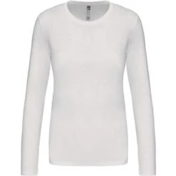 KARIBAN K383 - T-shirt Col Rond Manches Longues Femme -Karioact Boutique aHR0cDovL21lZGlhMi5kZXNpZ25wYXJ0bmVyLmZyL2MvcC8zNjMzLzM2MzMtMTg1Ni0xLmpwZw
